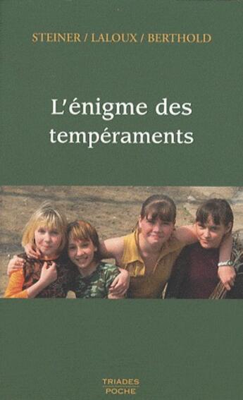 Couverture du livre « Énigme des tempéraments » de  aux éditions Triades