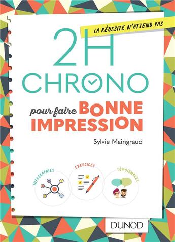 Couverture du livre « 2h chrono ; pour faire bonne impression » de Sylvie Maingraud aux éditions Dunod