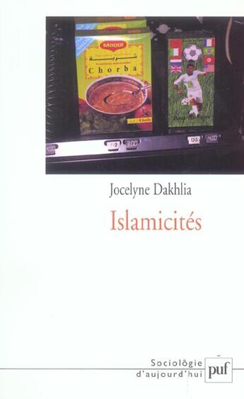 Couverture du livre « Islamicites » de Jocelyne Dakhlia aux éditions Puf