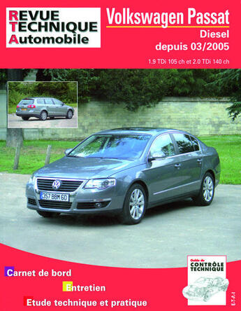 Couverture du livre « Volkswagen passat - diesel depuis 03-2005 » de Etai aux éditions Etai