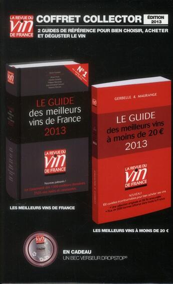 Couverture du livre « Guides de la revue du vin de France ; coffret (édition 2013) » de  aux éditions Revue Du Vin De France