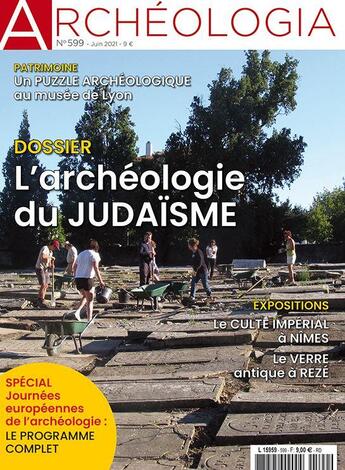 Couverture du livre « Archeologia n 599 archeologie du judaisme - juin 2021 » de  aux éditions Archeologia