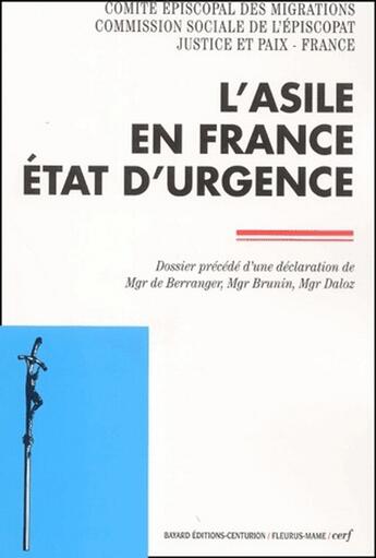 Couverture du livre « L'asile en France, état d'urgence » de Commission S aux éditions Cerf