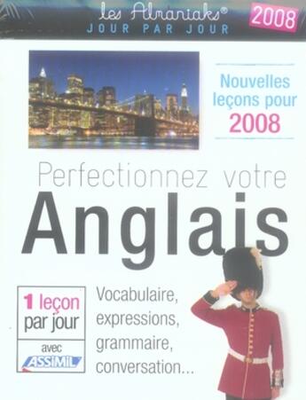 Couverture du livre « Perfectionnez votre anglais (édition 2008) » de Anthony Bulger aux éditions Editions 365