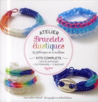 Couverture du livre « Kit bracelets en élastiques » de Anne Sohier-Fournel aux éditions Marabout