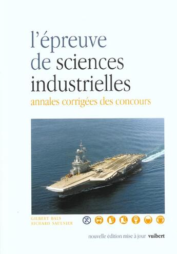 Couverture du livre « L'epreuve de sciences industrielles » de Gilbert Bais aux éditions Vuibert