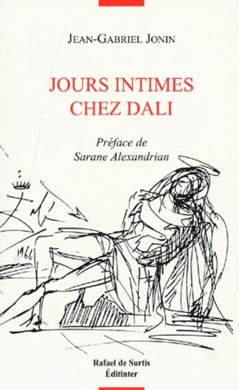 Couverture du livre « Jours intimes chez Dali » de Jean-Gabriel Jonin aux éditions Editinter