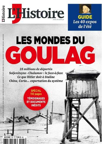 Couverture du livre « L'histoire n 461/462 les mondes du goulag - juillet/aout 2019 » de  aux éditions L'histoire