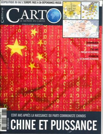 Couverture du livre « Carto n 68 : chine et puissance - novembre 2021 » de  aux éditions Carto