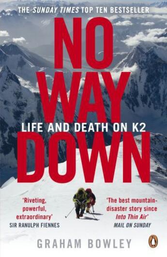 Couverture du livre « No Way Down » de Graham Bowley aux éditions Penguin Books Ltd Digital