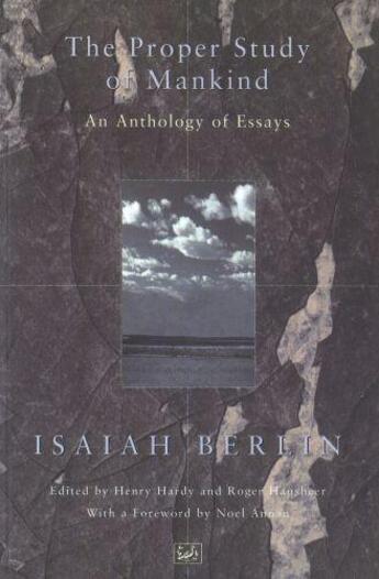 Couverture du livre « The Proper Study Of Mankind » de Isaiah Berlin aux éditions Random House Digital