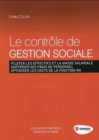 Couverture du livre « Le contrôle de gestion sociale » de Emilie Collin aux éditions Gereso