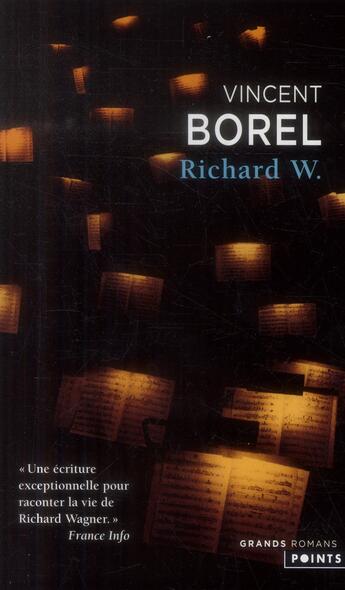 Couverture du livre « Richard W. » de Borel Vincent aux éditions Points