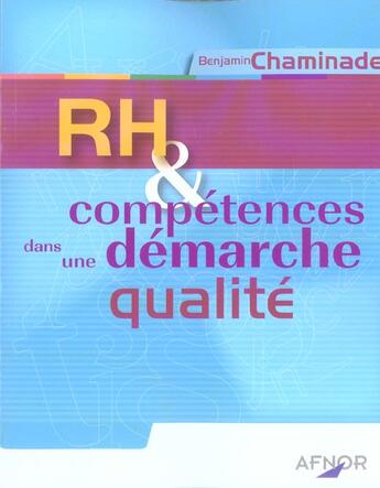 Couverture du livre « Rh et competences dans une demarche qualite » de Benjamin Chaminade aux éditions Afnor