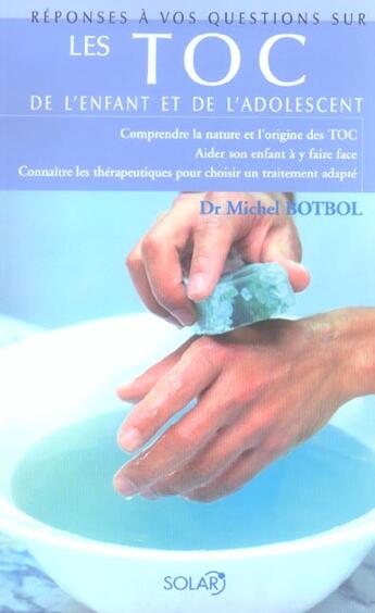 Couverture du livre « Reponses a vos questions sur les toc » de Michel Botbol aux éditions Solar