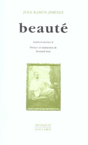 Couverture du livre « Beaut2 » de Juan Ramon Jimenez aux éditions Corti