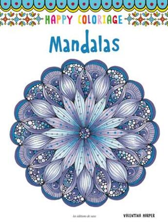 Couverture du livre « Mandalas » de Valentina Harper aux éditions De Saxe