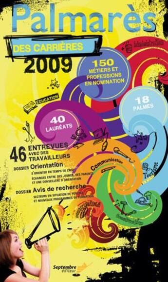 Couverture du livre « Palmarès des carrières (édition 2009) » de  aux éditions Septembre