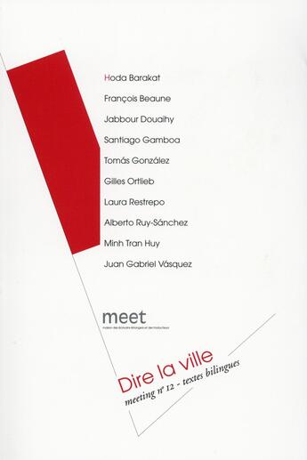 Couverture du livre « Dire la ville » de  aux éditions Verdier