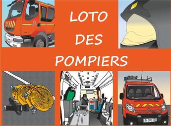 Couverture du livre « Le loto des pompiers ; jeu de société à découper » de Valérie Gasnier aux éditions Books On Demand