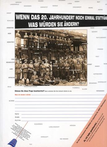 Couverture du livre « Wenn das 20 ; Jahrhundert noch einmal statfan was wurden sie andern ? » de Esther Shalev-Gerz aux éditions Klartext