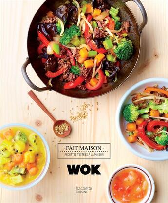 Couverture du livre « Wok » de Audrey Le Goff aux éditions Hachette Pratique