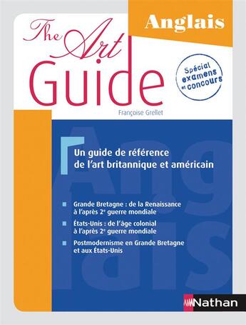 Couverture du livre « The art guide anglais » de Francoise Grellet aux éditions Nathan