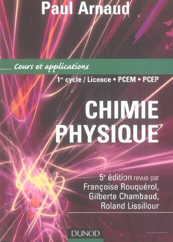 Couverture du livre « COURS ET APPLICATIONS 1ER CYCLE LICENCE PCEM PCEP (5e édition) » de Arnaud Paul aux éditions Dunod