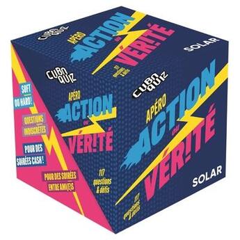 Couverture du livre « Cuboquiz : Apéro action vérité » de Mativox aux éditions Solar