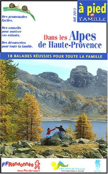 Couverture du livre « Dans les alpes de haute provence 2005 - 04 - apf - f013 » de  aux éditions Ffrp