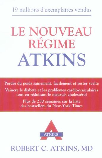 Couverture du livre « Le nouveau regime atkins » de Robert C. Atkins aux éditions Modus Vivendi