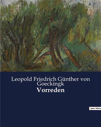 Couverture du livre « Vorreden » de Von Goeckingk L F G. aux éditions Culturea