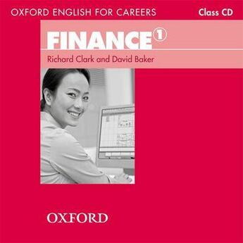 Couverture du livre « Oxford english for careers: finance 1 class audio cd » de  aux éditions Oxford Up Elt