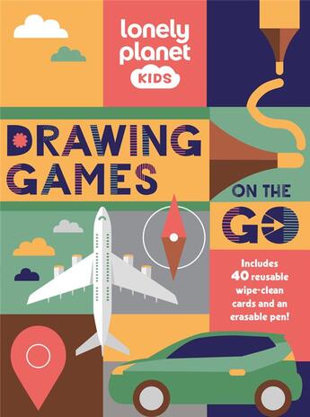 Couverture du livre « Drawing games on the go - anglais » de Lonely Planet Eng aux éditions Lonely Planet Kids