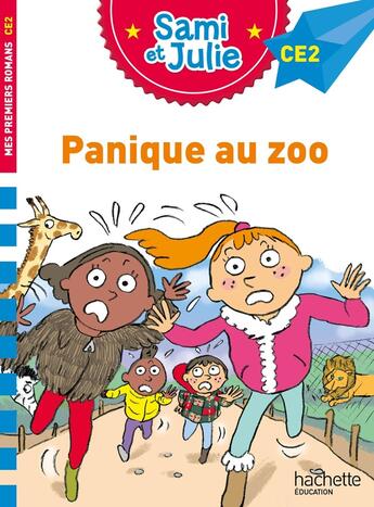 Couverture du livre « Sami et julie roman ce2 panique au zoo » de Bonte/De Mullenheim aux éditions Hachette Education