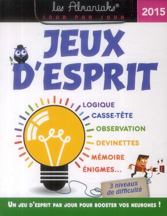 Couverture du livre « Jeux d'esprit 2015 » de  aux éditions Editions 365