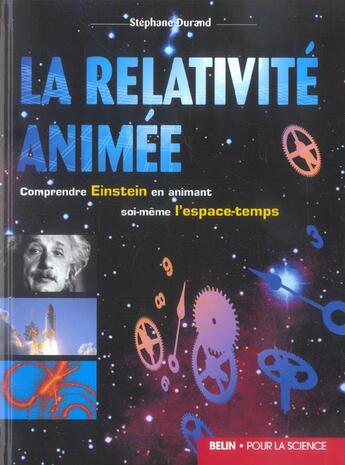 Couverture du livre « La relativité animée » de Stephane Durand aux éditions Belin