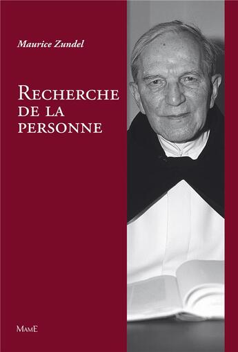 Couverture du livre « Recherche de la personne » de Maurice Zundel aux éditions Mame