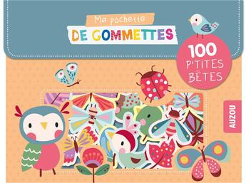 Couverture du livre « Ma pochette de gommettes les p'tites betes » de Inga Wilmink aux éditions Philippe Auzou