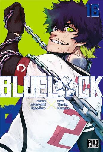 Couverture du livre « Blue lock Tome 16 » de Muneyuki Kaneshiro et Yusuke Nomura aux éditions Pika