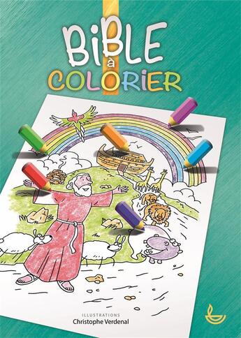 Couverture du livre « Bible à colorier » de Christophe Verdenal aux éditions Ligue Pour La Lecture De La Bible