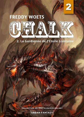 Couverture du livre « Chalk t.2 ; la gardienne de l'étoile lointaine » de Freddy Woets aux éditions Numeriklivres