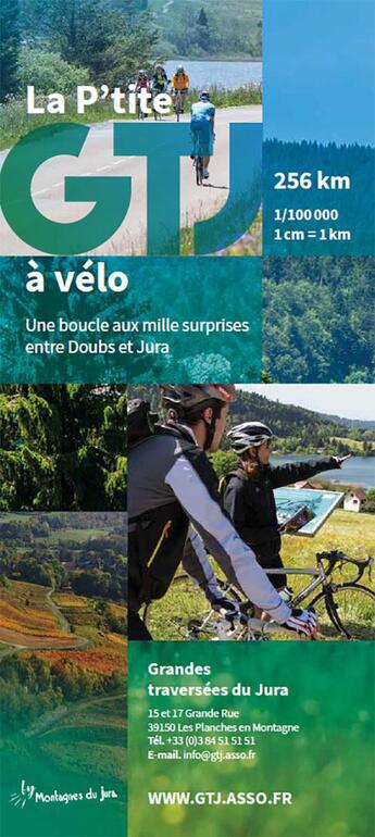 Couverture du livre « La p'tite GTJ à velo 256 km entre Doubs et Jura » de C. Henry - G. Henrie aux éditions Gtj