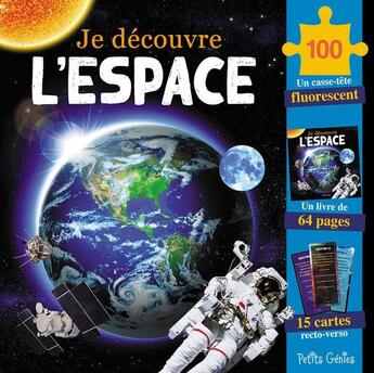 Couverture du livre « Je découvre l'espace » de Shutterstock et Marie-Eve Cote aux éditions Shoebox Media