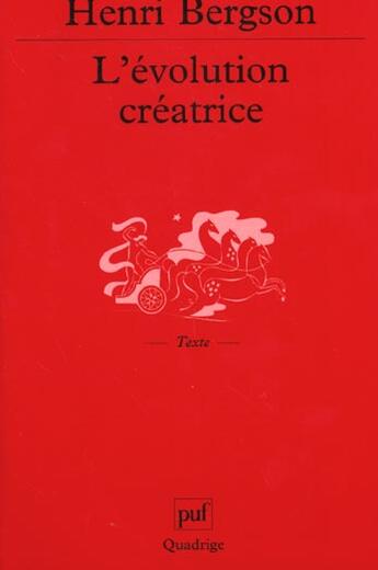 Couverture du livre « L'evolution creatrice (9e edition) » de Henri Bergson aux éditions Puf