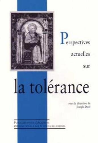 Couverture du livre « Perspectives actuelles sur la tolerance » de Joseph Dore aux éditions Cerf