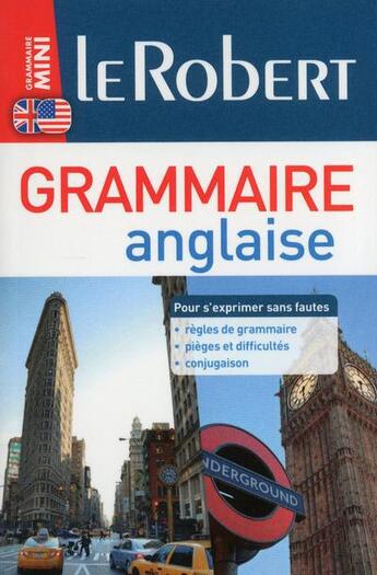 Couverture du livre « 3 EN 1 ; le Robert ; mini grammaire anglaise » de  aux éditions Le Robert