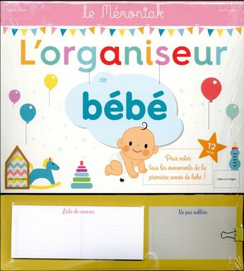 Couverture du livre « L'organiseur de bebe memoniak 2018 » de  aux éditions Editions 365