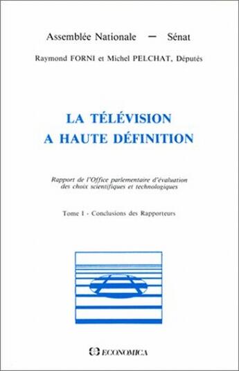 Couverture du livre « Television Haute Defini I » de Forni aux éditions Economica