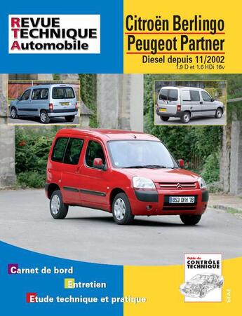 Couverture du livre « Citroën Berlingo et Peugeot Partner » de Etai aux éditions Etai